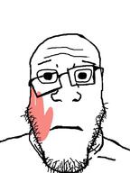 bald glasses neutral slap slap_mark stubble subvariant:neutralplier variant:markiplier_soyjak white_background // 600x800 // 65.5KB