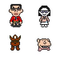 earthbound glasses mother_3 mr_saturn pixel_art squirrel squirreljak variant:chudjak variant:impish_soyak_ears variant:soytan // 375x355 // 5.3KB
