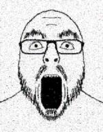 glasses looking_at_you meta:tagme mosaic multiple_soyjaks mustache open_mouth soyjak stubble thick_eyebrows variant:flartson // 4000x5100 // 12.3MB