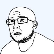 bald clothes glasses rot_(user) scared soyjak stubble template transparent_background variant:rotjak white_shirt white_skin // 700x700 // 12.8KB