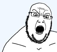 angry bald forehead_lines gaping_mouth glasses nuvariant stubble traced variant:unknown // 592x539 // 58.4KB