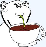 coffee cup drinking drinking_straw ear hand holding_object mug sip soyjak stubble subvariant:impdrink template transparent_background variant:impish_soyak_ears // 845x850 // 19.9KB