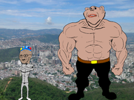 MADURO_GOT_CAPTURED_KEEEEEEEEEEEEEEEEEEEEEEEEEEEEEEEEK antialiased bald big_lips black_pants buckle buff caracas clothes flag:venezuela glasses grey_pants grey_shirt hat horny irl_background latinx moustache nicol&aacute;s_maduro politician president series:iswearimgoingto shirtless skinny stubble subvariant:impish_amerimutt track_suit variant:impish_soyak_ears variant:soyak venezuela // 3456x2592 // 9.3MB