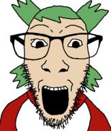 4chan anime clothes glasses hair open_mouth soyjak stubble variant:dylanjak white_skin yotsoyba // 552x650 // 34.7KB