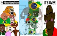 african_american angola angry bbc black_skin brazil brown_skin cuck earring facial_mark flag flag:angola flag:brazil flag:pakistan flag:portugal forehead_mark glasses grin hair hand invisible islam m#d meta:pornographic_content monkey nas:tyrone nose_piercing nose_ring open_mouth painted_nails pakistan portugal portuguese_text queen_of_spades rape sex sheeeit soyjak star_and_crescent stubble subvariant:slutson text trend:aryan variant:cobson variant:feraljak variant:meximutt variant:soyak // 720x452 // 78.6KB