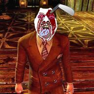 1960 1960s andrew_ryan balding bioshock blood bloodshot_eyes golf golf_club moustache norwood ryan_industries screaming variant:bernd // 720x720 // 1.5MB