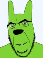 facial_mark forehead_mark glasses green_skin hand hoops_and_yoyo lammy smile soyjak stubble variant:cobson yoyo // 771x1032 // 40.1KB