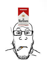 bald bulbjak_2 cigarette glasses marlboro smoking soyjak stubble subvariant:neutralplier variant:markiplier_soyjak white_background // 847x1061 // 94.9KB