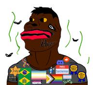 adams_apple autism award big_lips big_nose brazil brazil_flag brown_skin deformed discord distorted dunchenman_(user) e621 ear empire_of_brazil_flag eyebrows eyes flag:brazil flag:lgbt_pride_flag flag:minor_attracted_person flag:transgender_pride_flag flies fnf friday_night_funkin' hair hello_my_name_is_(sticker) jartycuck judaism lgbt_flag map_(pedophile) meta:namefags nose pedophile pride_flag red_lips reddit rule34 slopjak spade star_(symbol) star_of_david stink_lines stinky straight_flag subvariant:brazilaryan subvariant:brazilmutt transgender_flag uwu white_background yellow_sclera // 888x818 // 422.5KB