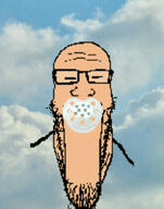 baby beard caca calm glasses irl_background pacifier variant:markiplier_soyjak // 785x1000 // 515.1KB