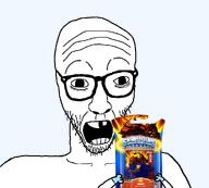 arm autism crooked_teeth glasses glove holding_object open_mouth skylanders stubble variant:casnatus wrinkles // 1000x900 // 211.7KB