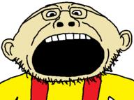 ear family_guy glasses lemon open_mouth red_overalls soyjak stewie_griffin stubble variant:lemonheadjak yellow_shirt // 470x351 // 12.4KB