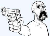 aiming gun pistol scared screaming subvariant:doctos variant:brimcritic // 986x720 // 90.1KB