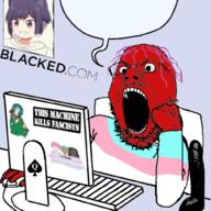 angry computer dildo queen_of_spades red_skin seething tranny trend:slopjak variant:gapejak // 1000x1000 // 659.5KB
