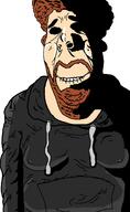 arm beard biting_lip brown_hair closed_mouth clothes dream_(youtuber) fat hoodie smile subvariant:hornyson variant:cobson // 1080x1762 // 416.0KB