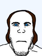 blue_eyes brown_hair cardposting eyebrows no_glasses soyjak stubble subvariant:neutralplier trend:aryan variant:markiplier_soyjak // 600x800 // 16.2KB