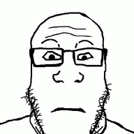 animated closed_mouth glasses hand mucus neutral nose_picking open_mouth soyjak stubble subvariant:neutralplier variant:markiplier_soyjak // 600x800 // 1.3MB