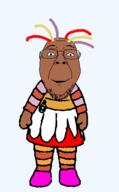 brown_skin cbeebies full_body in_the_night_garden skirt stubble ugly upsy_daisy variant:bernd // 900x1450 // 45.1KB
