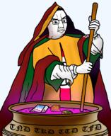 armband cauldron english_text frown glasses glowing long_sleeve magic medicine mixing mysterious onion pills pimozide pot potion robe sage staff stick stirring swastika tfd tkd total_nigger_death ttd variant:chudjak wizard // 1748x2132 // 740.1KB