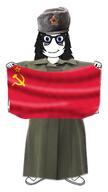 clothes communism hat military uniform ushanka ussr_flag variant:soytan // 1088x1939 // 586.4KB