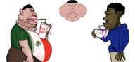 ape artist:romanian_schizo brown_pants drink fat flag gay lean mexico nigger obese satoko_houjou(namefag) stupid subvariant:euromutt subvariant:meximutt_front2 subvariant:meximutt_side variant:markiplier_soyjak variant:meximutt // 1511x702 // 457.7KB