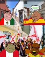 Peruvian_Hat brown_skin brownest_spic_award catholic closed_mouth clothes coat_of_arms cockroach countrywar fat flag flag:mexico flag:spain flag:spanish_empire genre_defining greentext hair inca irl irl_background lips meta:tagme mexico meximutt moormutt obese original peru peruvian roach satoko_houjou(namefag) series:muttverse serrano shitskin slanted_eyes soyjak spain spanish_empire spicniard spicroach spiс stubble subvariant:chinkmutt subvariant:impish_amerimutt variant:feraljak variant:impish_soyak_ears variant:meximutt variant_origin yellow_sclera // 1500x1920 // 3.7MB