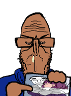 amelia chud euromutt holding_object pointing shitnounrdynouumlycordcarescares sign snca subvariant:euromutt subvariant:pol_face variant:chudjak variant:markiplier_soyjak // 594x797 // 89.1KB