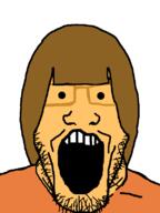 alternate brown_hair female glasses mario_kart_wii miko_(namefag) open_mouth stubble variant:markiplier_soyjak white_skin // 600x800 // 15.3KB