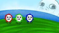 4soyjaks baby background deformed flower flowers grass hair looking_to_the_right multiple_soyjaks plant sea sky smile soyjak subvariant:nathaniel subvariant:wholesome_soyjak variant:gapejak water // 1920x1080 // 1.8MB
