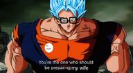 anime badge blue_hair buff clothes cuck dragon_ball glasses smirk soyjak stubble variant:unknown vegito vein // 720x397 // 74.0KB