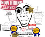 JOB applicant award clothes deformed hello_my_name_is hr i_would_never manager speech_bubble star subvariant:hornyson text variant:cobson // 1080x891 // 526.8KB