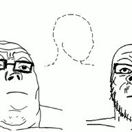 2soyjaks animated closed_mouth glasses mustache neutral outline soyjak stubble variant:a24_slowburn_soyjak variant:tony_soprano_soyjak wojak // 1034x692 // 236.6KB