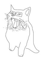 animal bakounine black_and_white cat nemo original_content variant:unknown wojak // 999x1385 // 172.1KB