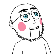 bald blue_eyes blush ear glasses max_gilardi puppet rosy_cheeks smile stubble variant:weirdpenis // 900x900 // 13.8KB
