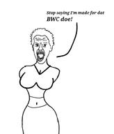 angry belly booba breasts bwc dress ear girl hair lips open_mouth soyjak text variant:unknown wrinkles // 550x642 // 33.9KB