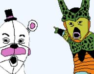 cell_(dragon_ball) dragon_ball dragon_ball_z five_nights_at_freddy's soyjak variant:two_pointing_soyjaks // 1280x1012 // 190.4KB