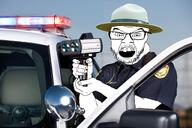 car clothes faggot hat law officer police rules serious sheriff speed variant:feraljak // 1600x1067 // 1.3MB