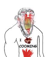 angry blood buff clenched_teeth coomer cracked_teeth ear glasses heart i_love masturbation nosebleed soyjak stubble subvariant:feralrage variant:feraljak vein yellow_teeth // 596x715 // 165.8KB