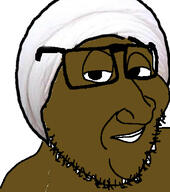 brown_skin closed_mouth glasses islam looking_at_you smug soyjak stubble turban variant:smugjak // 400x452 // 108.6KB