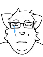 closed_mouth crying double_chin fat fur furry glasses scared subvariant:neutralplier transparent_background variant:markiplier_soyjak white_skin // 600x800 // 35.4KB