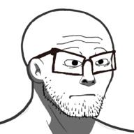 glasses neutral soyjak stubble variant:nujak // 1000x1000 // 227.9KB