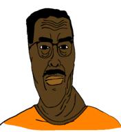 brown_skin chud closed_mouth glasses hair india indian lips moustache pajeet soyjak squinting variant:Cobbert variant:chudjak // 518x565 // 6.3KB