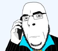 blue_shirt chain clothes glasses gold_chain phone striped_clothing stubble suit transparent_background variant:cobson // 1005x885 // 35.1KB