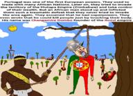 11soyjaks ack africa bald black_skin blood bloodshot_eyes bracelet buff closed_mouth cloud crying death drawn_background flag flag:portugal full_body glasses hair hanging holding_object holding_rope hut i_heart jewelry open_mouth portugal severed_head smile smug spear stubble subvariant:unbotheredchud subvariant:wholesome_soyjak sun text total_cracker_death transheart tree variant:bernd variant:chudjak variant:gapejak war white_skin yellow_sclera yellow_teeth zimbabwe // 2500x1800 // 904.1KB