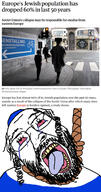 article beard bloodshot_eyes clothes crying demographics europe glasses hair hanging hat judaism kippah large_nose mustache news open_mouth rope soyjak suicide the_guardian tjd tkd total_jew_death total_kike_death total_kike_destruction variant:bernd // 1080x2053 // 532.3KB