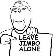 fact glasses hand holding_object jimbo_(namefag) jimbo_(user) meta:namefags pointing protest sign smile soybooru soyjak stubble subvariant:wholesome_soyjak text variant:gapejak // 673x667 // 16.8KB