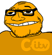 bald chin citv glasses itv logo smirk soyjak stubble subvariant:lakuse transparent_background variant:smugjak wrinkles // 600x640 // 15.4KB