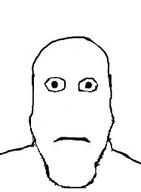bald closed_mouth neutral no_nose shaved subvariant:neutralplier variant:markiplier_soyjak white_background // 191x260 // 13.3KB