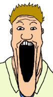 dilbert hair loud_howard nose shaved stretched_mouth teeth variant:markiplier_soyjak // 495x900 // 31.7KB