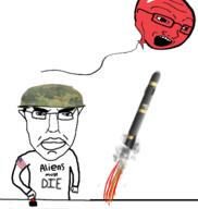 army balloon fire m1_helmet millions_must_die missile mitchell_pattern soyjak united_states variant:chudjak variant:soyak // 367x387 // 61.6KB